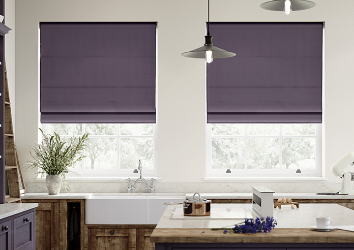 Norleigh, Plum - Roman Blind - Image 3